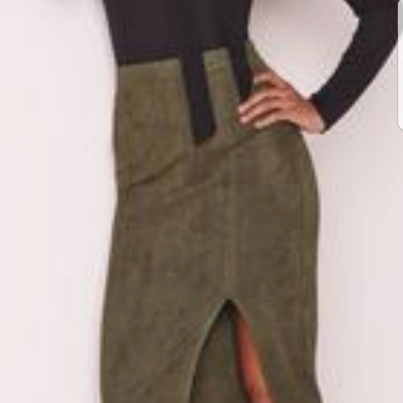 Beige by eci Dresses & Skirts - Olive pencil skirt.